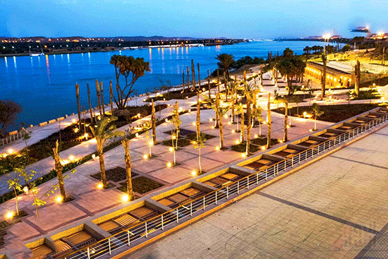 Tourist walkway and Beach Park – Aswan